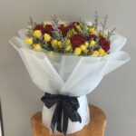 بوكيه اصفر واحمر